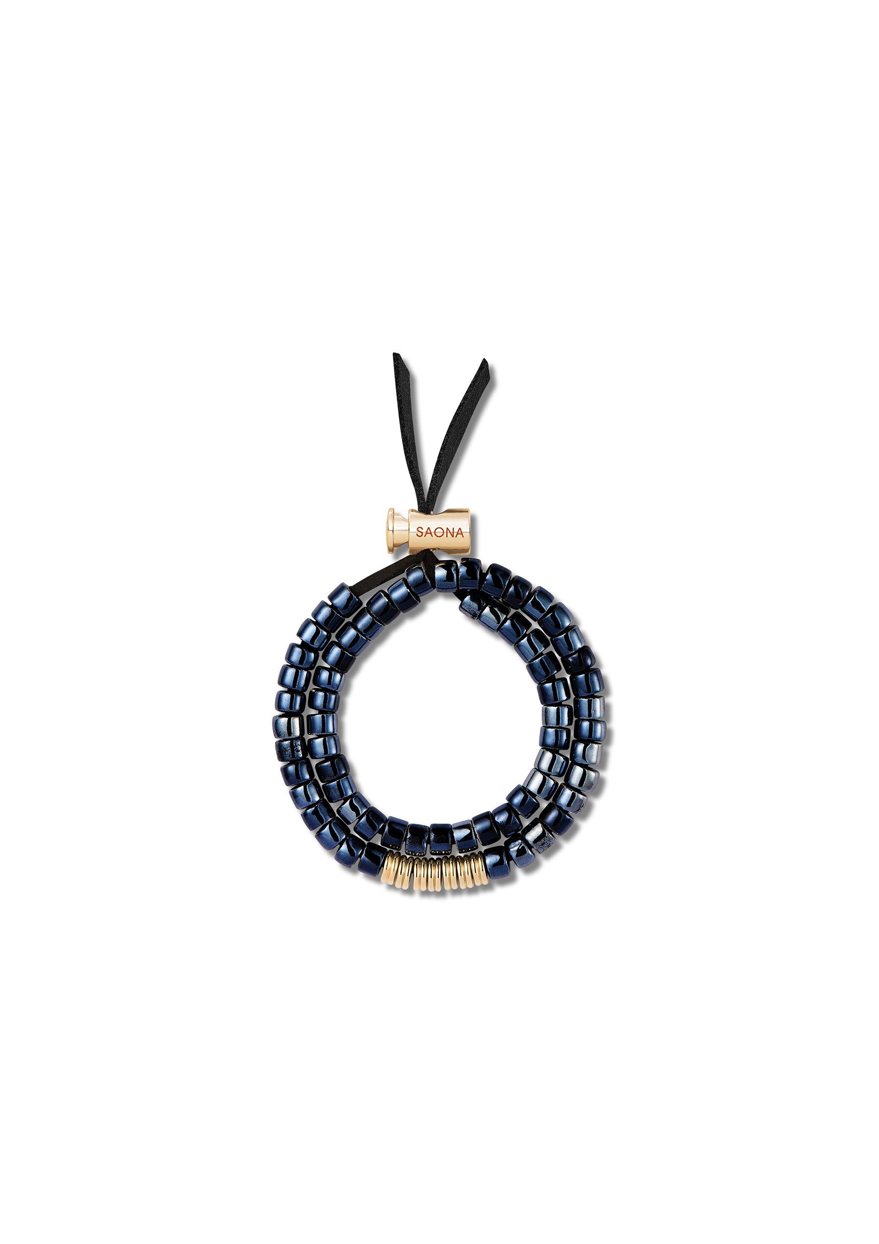 BRACELET SAONA -CALIFORNIA OFF -BLACK- GOLD